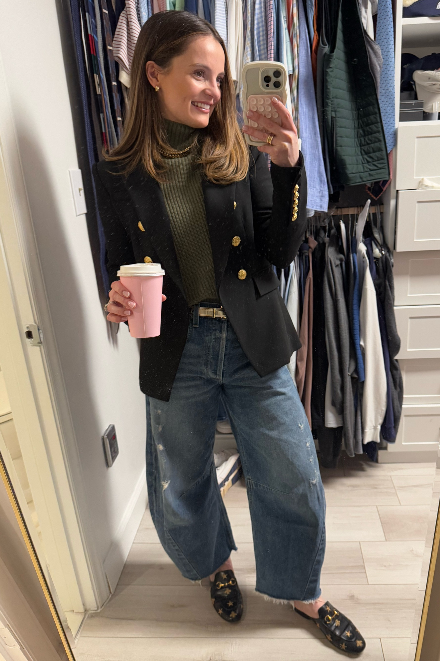 Monday!! Size down in jeans! TTS in blazer! 

#LTKStyleTip #LTKShoeCrush #LTKWorkwear