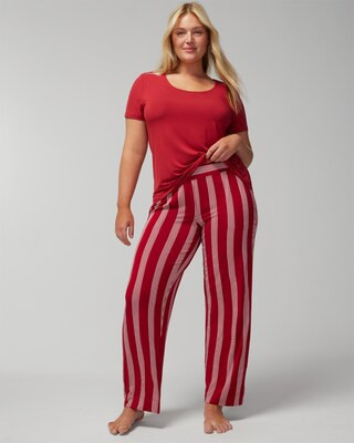 Short-Sleeve Top + Pants Set | SOMA