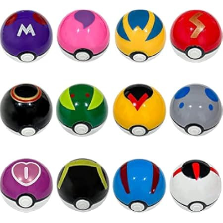 12 Piece Action Figures Set, Pocket Ball Toy Series, Children's Party Birthday Gift | Amazon (US)