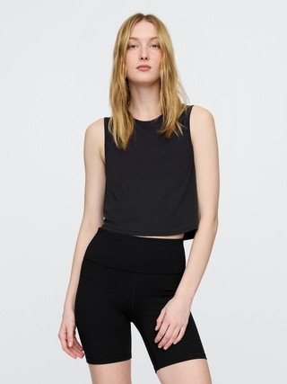 GapFit Breathe Cropped Muscle Tank Top | Gap (US)