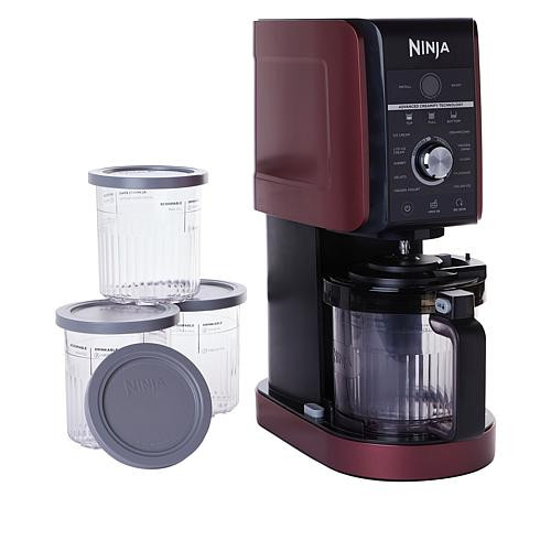 Ninja™ Creami® Deluxe 11-in-1 XL Frozen Treat Maker with Extra Pints - Red | HSN