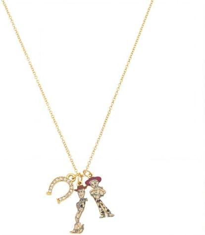Disney Toy Story Woody & Jessie Crystal Horseshoe Gold Necklace | Amazon (US)