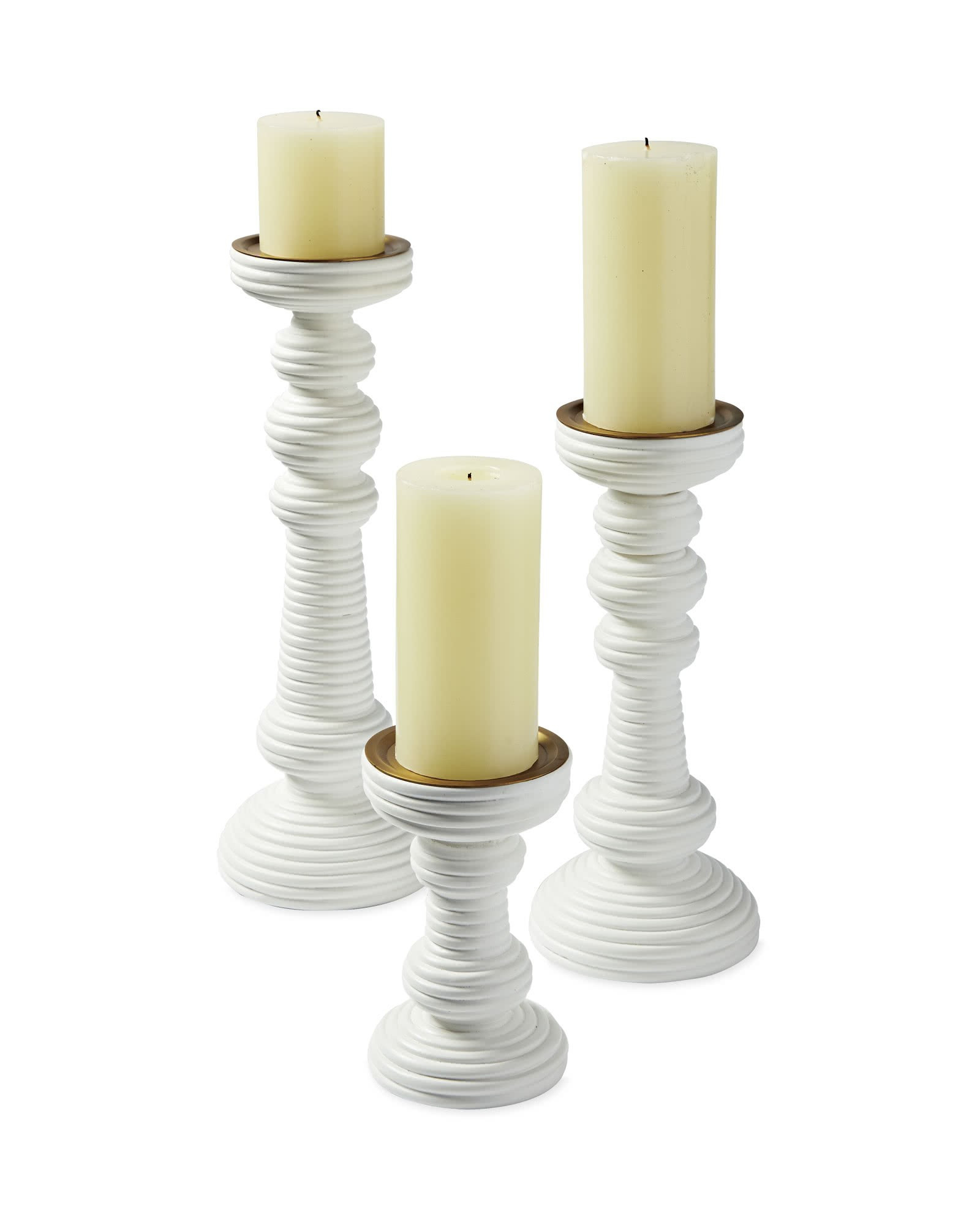 Carmel Rattan Candlestick | Serena and Lily