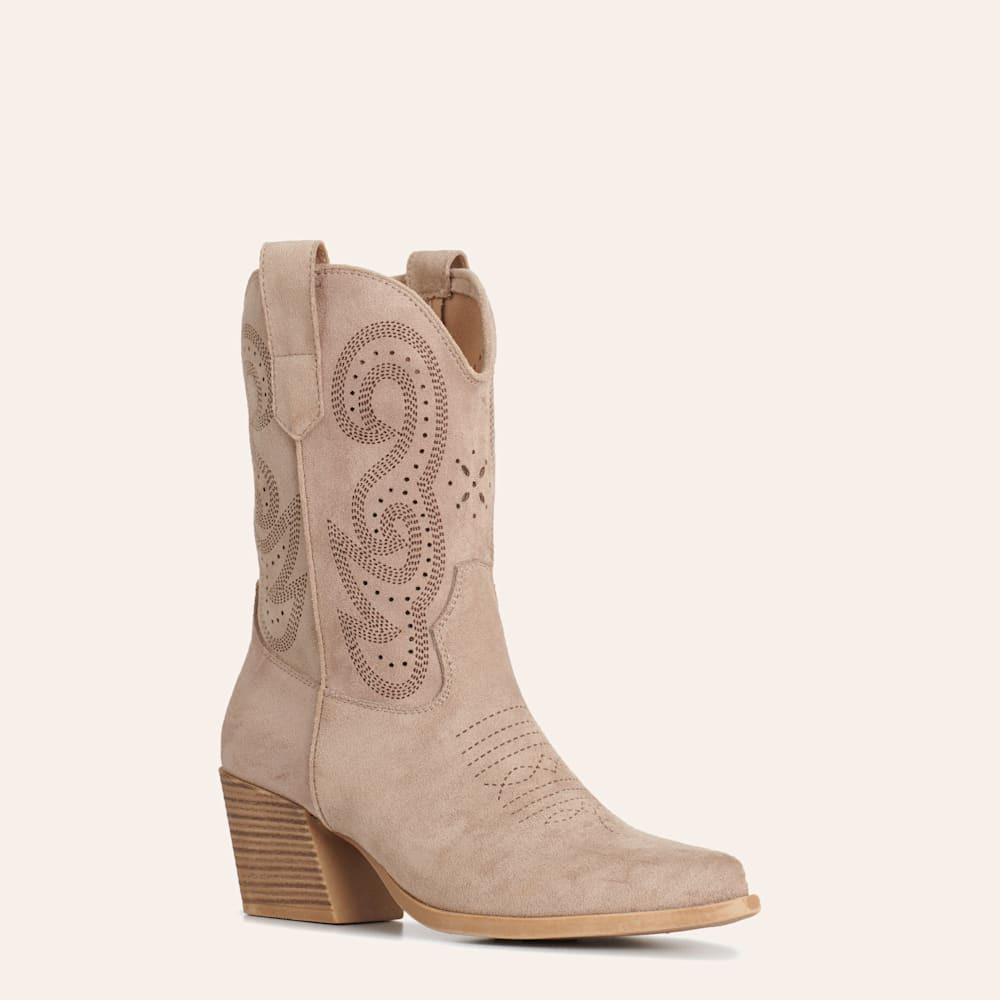 Roper Women's Sand Faux Suede Pointed Toe Cowboy Boots | Cavender's