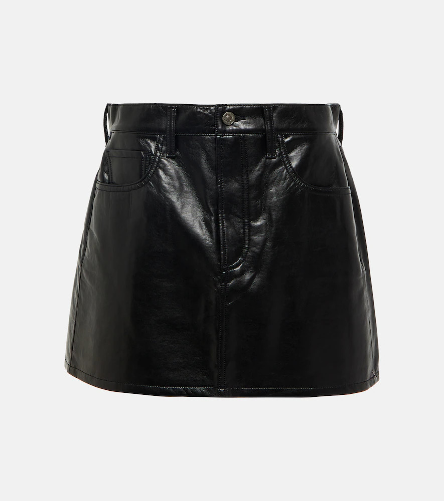 Citizens of Humanity Faux leather miniskirt | Mytheresa (US/CA)