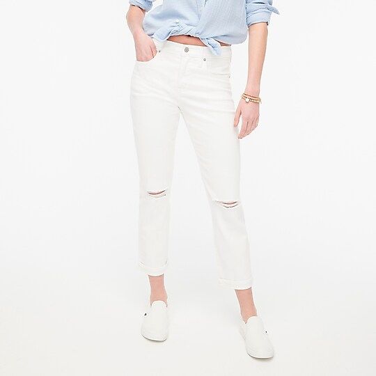 Slim boyfriend white jean in all-day stretch | J.Crew Factory