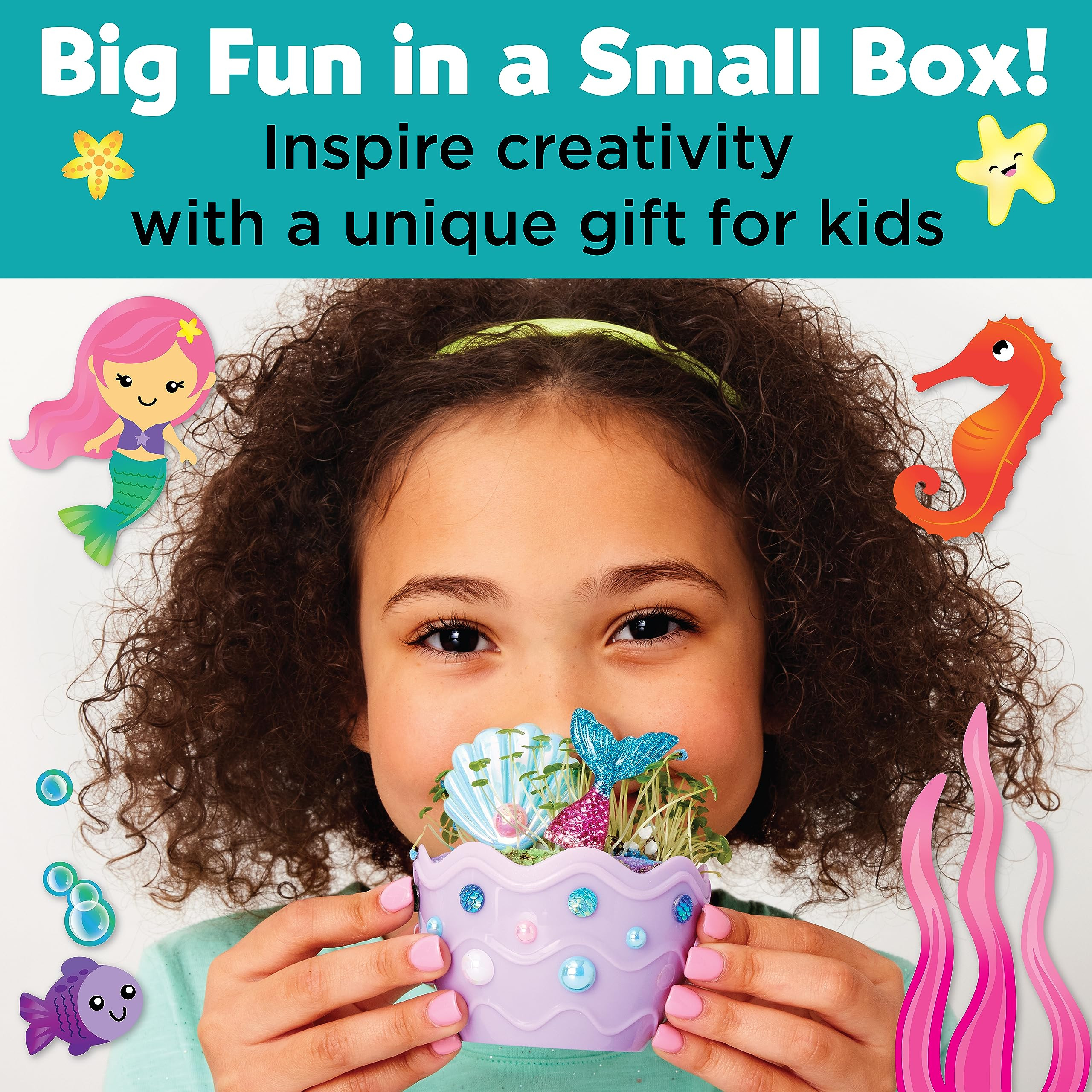 Creativity for Kids Mini Garden: Mermaid Terrarium Kit - Mermaid Gifts for Girls, Crafts for Kids... | Amazon (US)