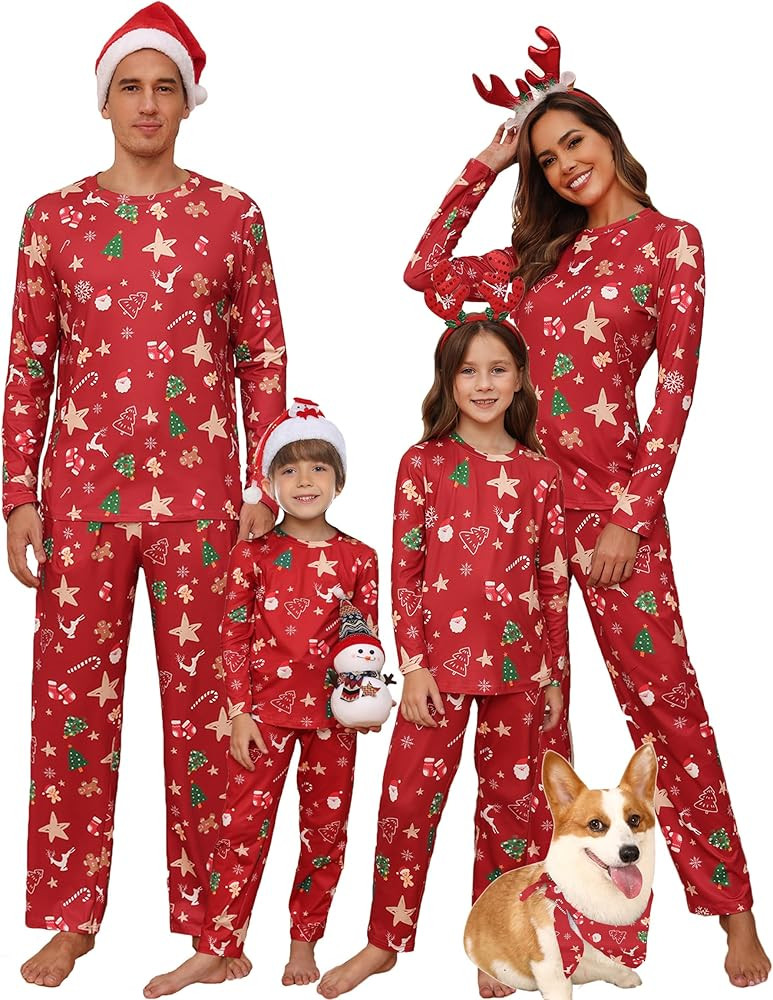 iClosam Family Christmas Pajamas Matching Sets Christmas Pjs Sleepwear Xmas Jammies for Women/Men | Amazon (US)