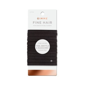 Gimme Fine Hair Elastics, Black | CVS