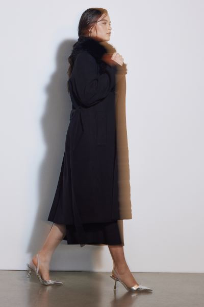 Fluffy-collared Coat | H&M (US + CA)