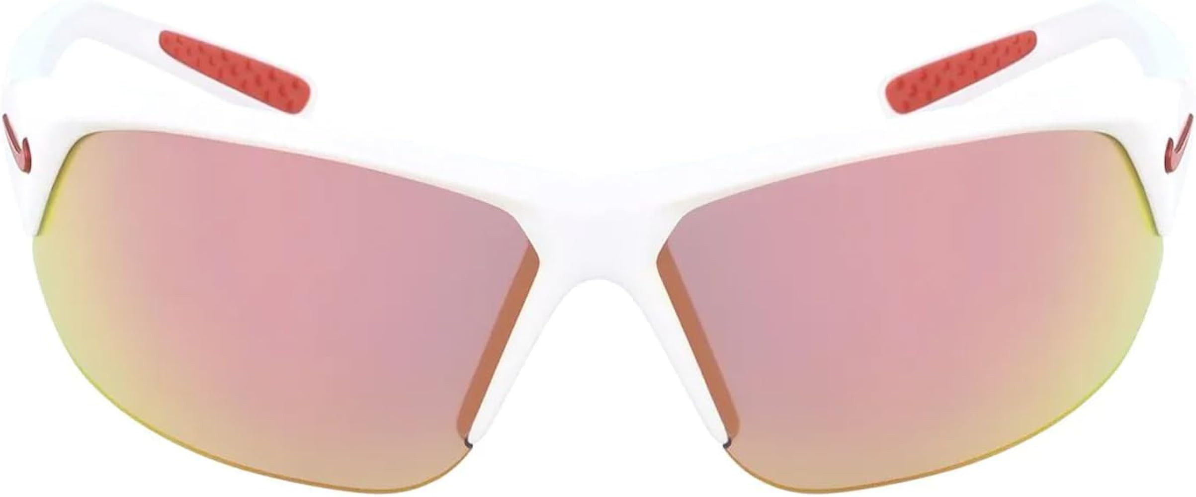 Nike EV1125-106 Skylon Ace Sunglasses Shiny White Frame Color, Grey with Red Mirror Lens Tint | Amazon (US)