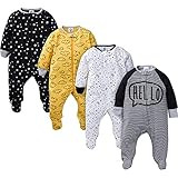 Gerber Baby Boys' 4 Pack Sleep 'N Play Footie, Star, 3-6 Months | Amazon (US)