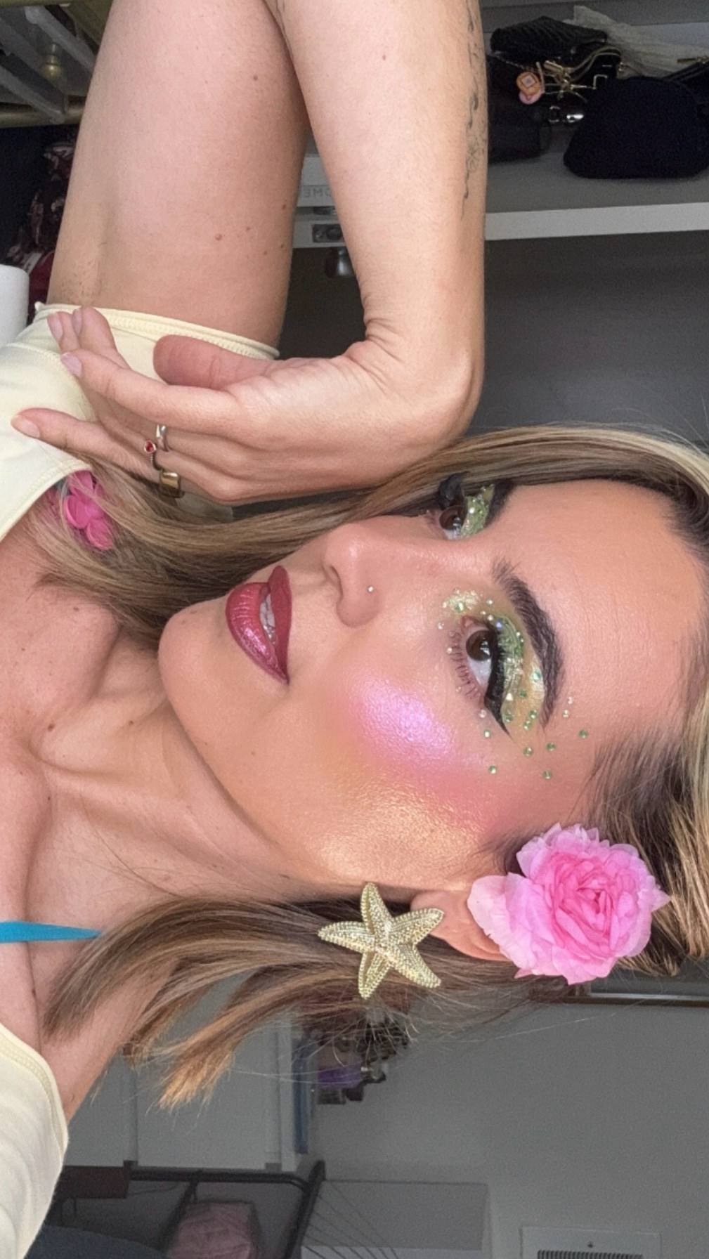 this make up brings me joy 🌸🧚🏻‍♀️✨🐬🐬🩵🌈🌊🌺

#LTKBeauty #LTKOver40 #LTKFestival