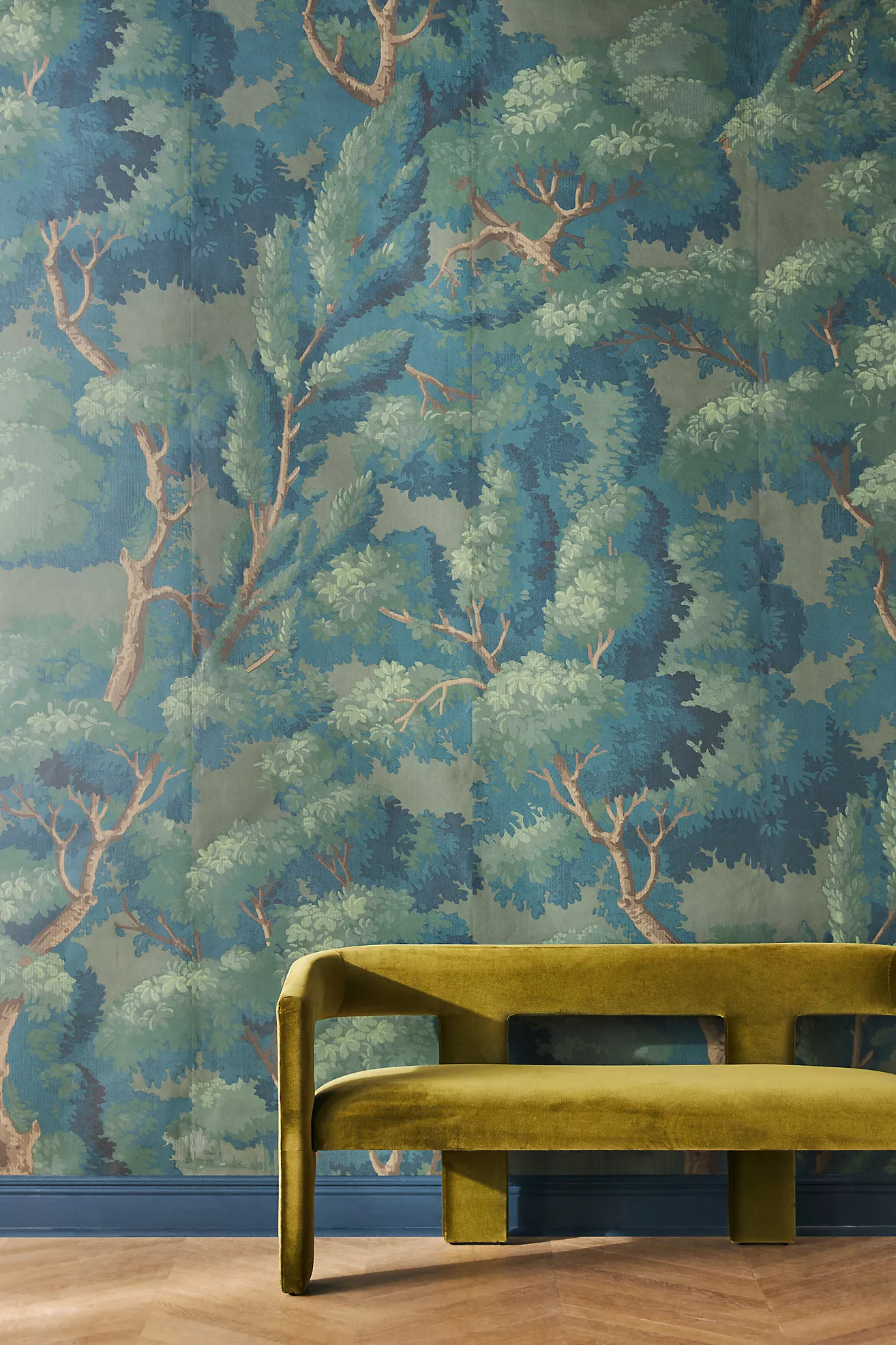 Green Forest Wall Mural | Anthropologie (US)