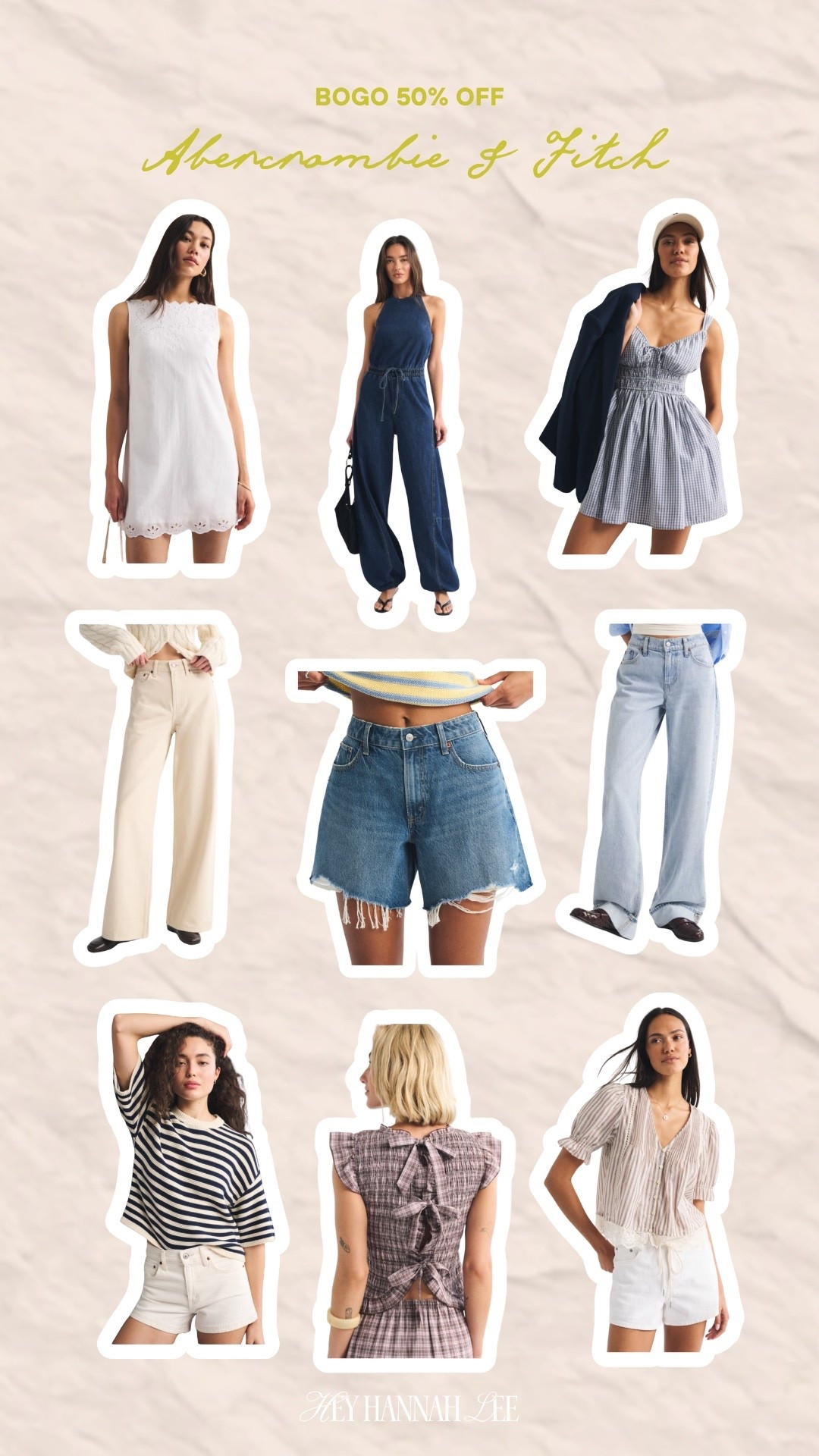 Buy one get one 50% off almost everything at Abercrombie & Fitch!!! RUN 🏃‍♀️ 
sale, a&f, women’s fashion, fall transition outfits, denim jeans, jumpsuit, dress, blouse, denim shorts

#LTKSaleAlert #LTKootd #LTKgrwm