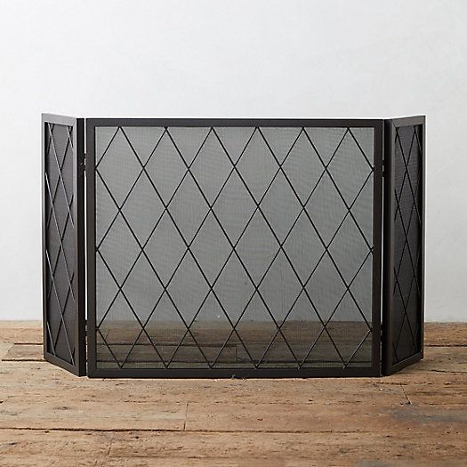 Iron Lattice Fireplace Screen | Terrain