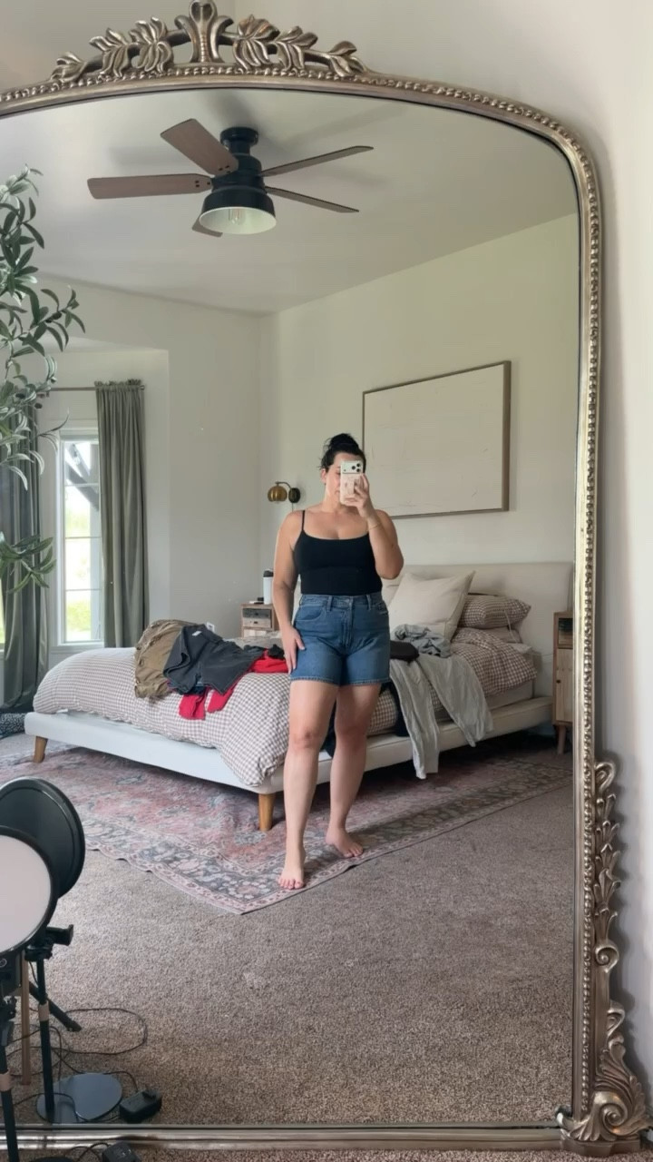 The viral Walmart shorts! $17 compared to $70, I did a size 12 and they’re smoothing and snug in the front and gap a tiny bit in the back. I wouldn’t go up anymore sizes but definitely size up from your normal.

#LTKMidsize #LTKSaleAlert #LTKSeasonal