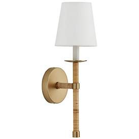 Capital Lighting Tulum 1 Light Sconce 6" Matte Brass | www.lampsplus.com | Lamps Plus