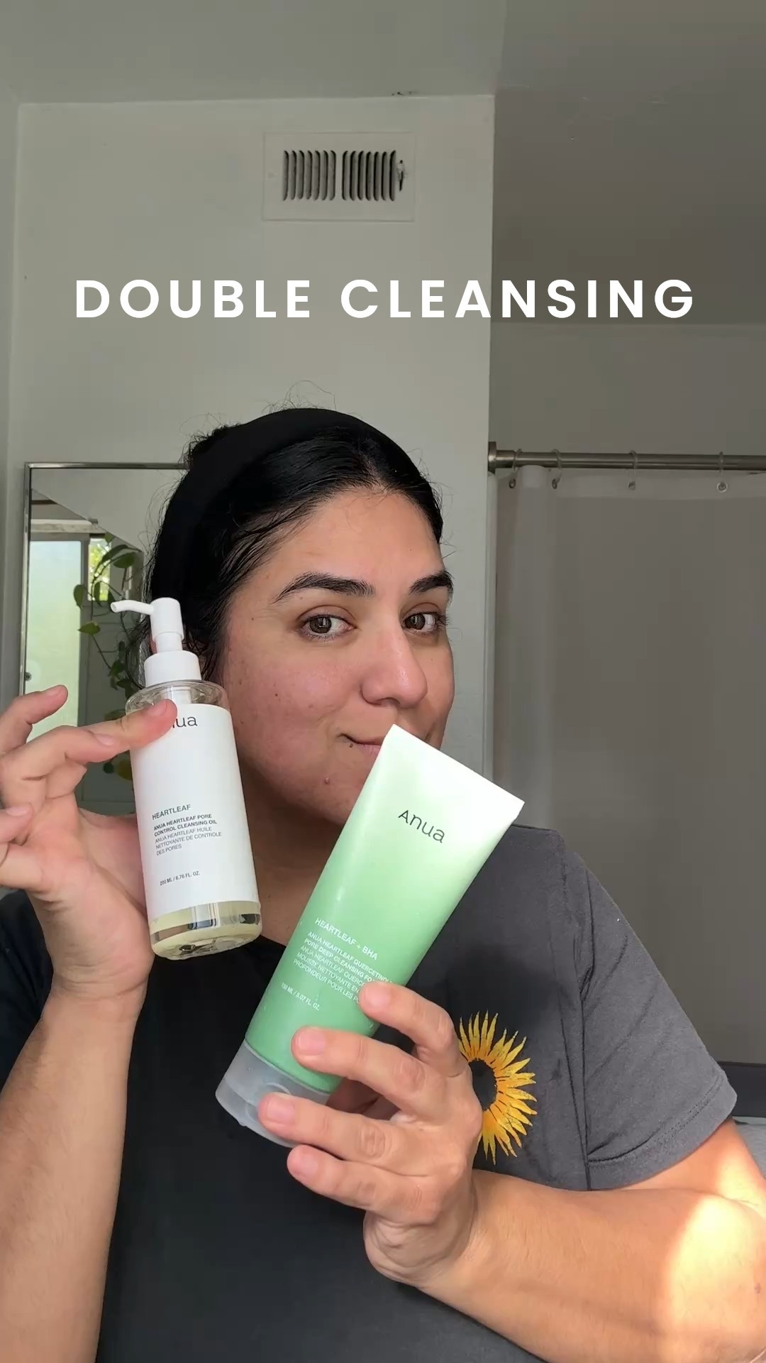 I’m loving the double cleansing duo by Anua, which leaves my skin clean.

#LTKBeauty #LTKmorningroutine #LTKselfcare