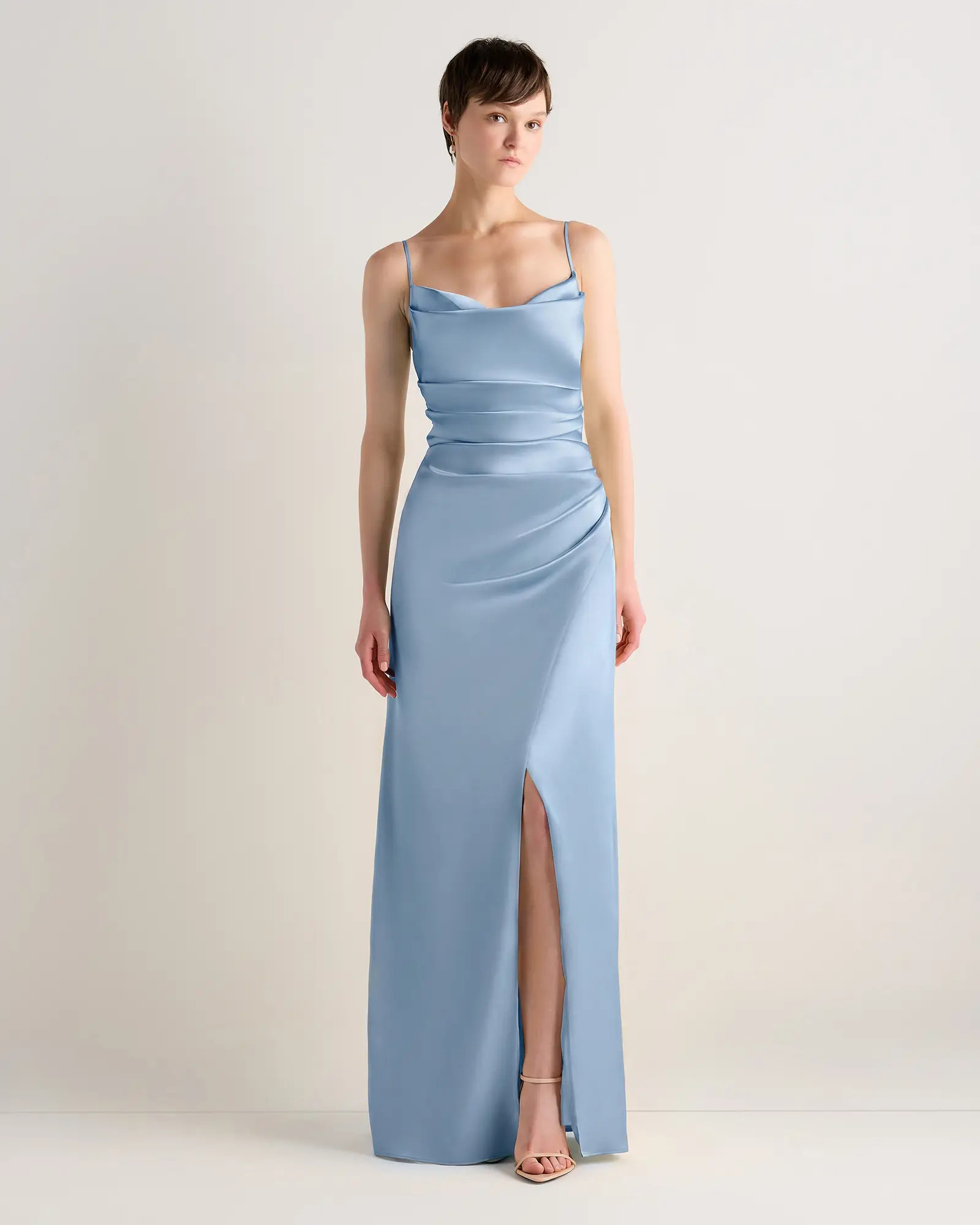 Juliette Stretch Satin Dress | Quince