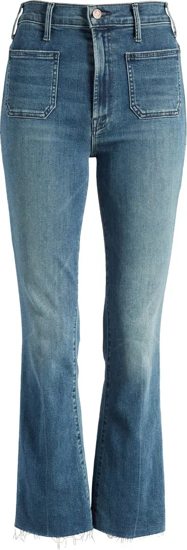 The Hustler Patch Pocket High Waist Ankle Flare Jeans | Nordstrom