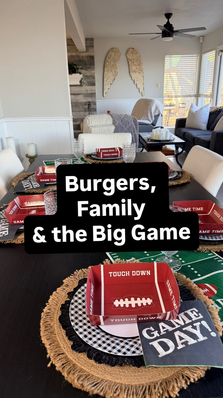 Not a big party... just burgers, the big game, and my favorite people
We're keeping it simple, delicious, and unforgettable.
Sunday nights like this are the moments I'll want to remember Save this if you're making your weekend feel special too.
•..
#dayinalife #cleanwithme #superbowlsunday @Dyson USA
@O-Cedar 


#LTKHome #LTKvlog #LTKdayinmylife