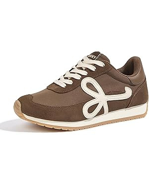 LUCKY STEP Women's Fashion Sneakers Trendy Stylish Low Top Classic Retro Casual Ladies Comfortabl... | Amazon (US)