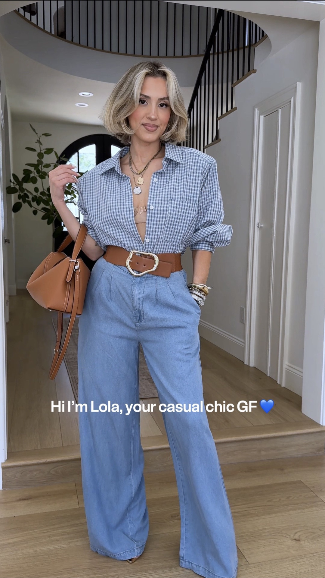 Casual & chic outfit 😍😍🦋

XS in top - it’s sold out in blue (linked exact button up in another color; it has removable shoulder pads!). 

Linked similar blue button ups along with easy shoulder pads that you can stretch to your bra strap! 

XS in pants

#LTKootd #LTKgrwm #LTKU