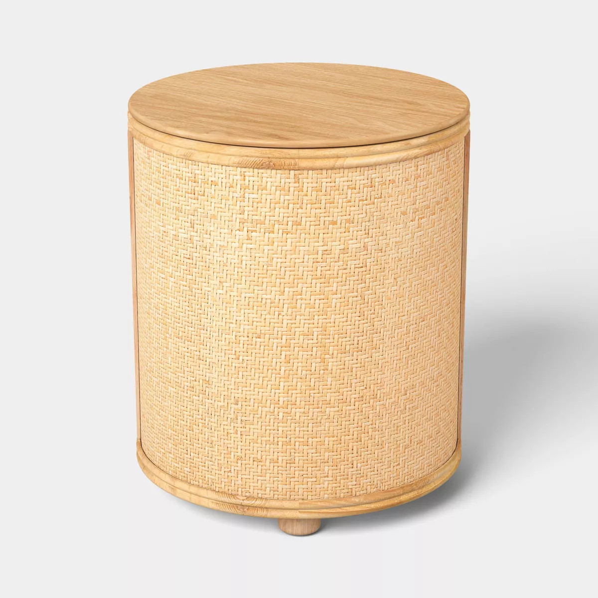 Woven Storage Accent Table with Removable Top and Rattan Weave Natural - Threshold™ | Target