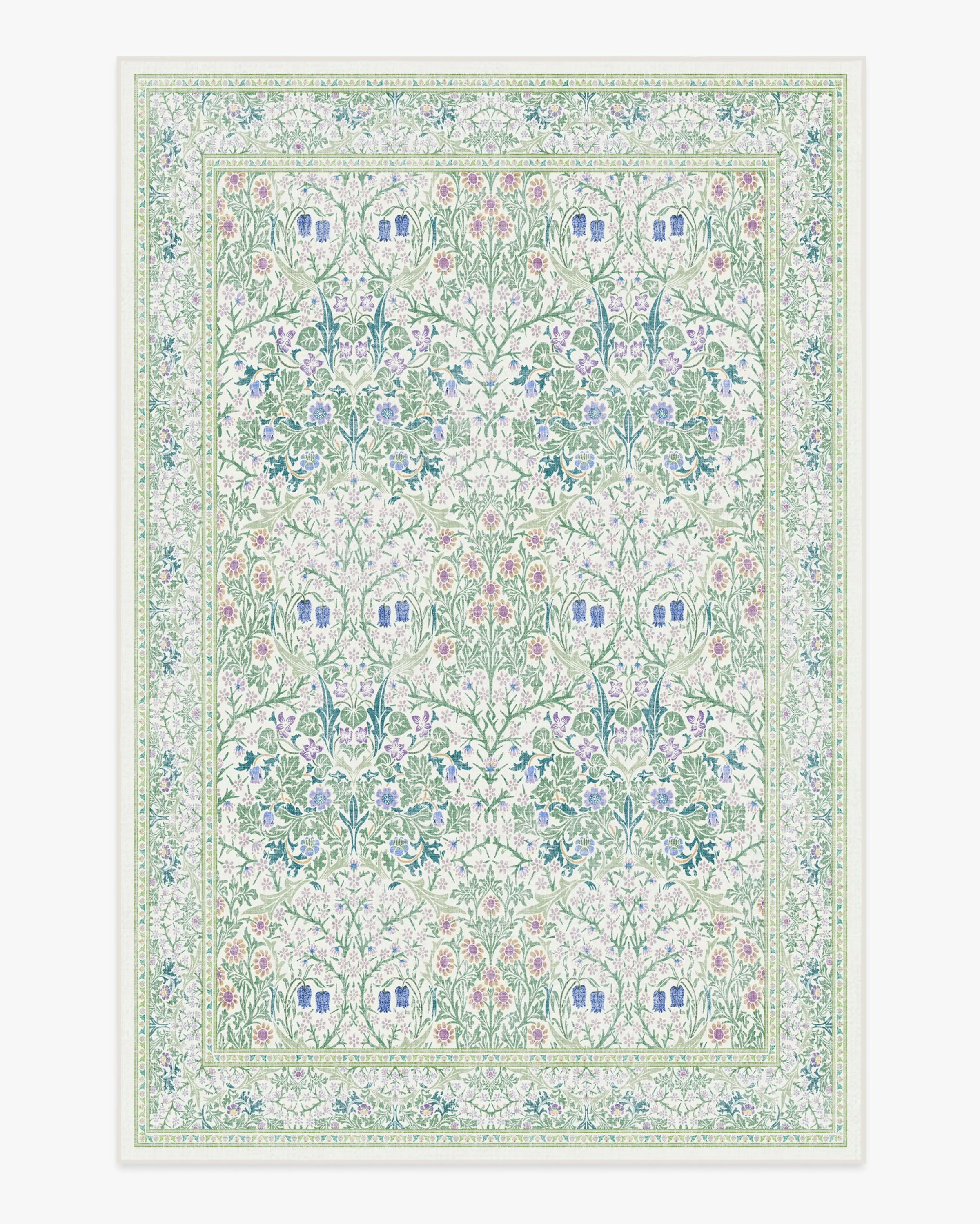 Blackthorn Lilac Multicolor Rug by Morris & Co. | Ruggable US | Ruggable