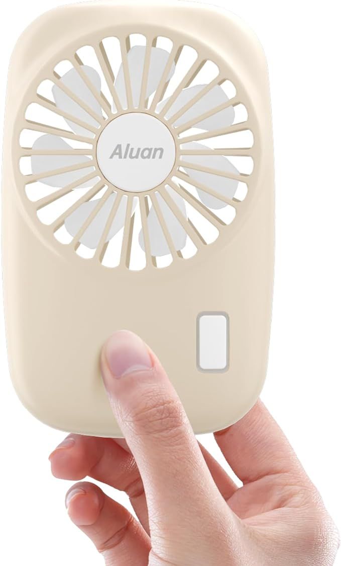 Aluan Handheld Fan Mini Fan Powerful Small Personal Portable Fan Speed Adjustable USB Rechargeabl... | Amazon (US)