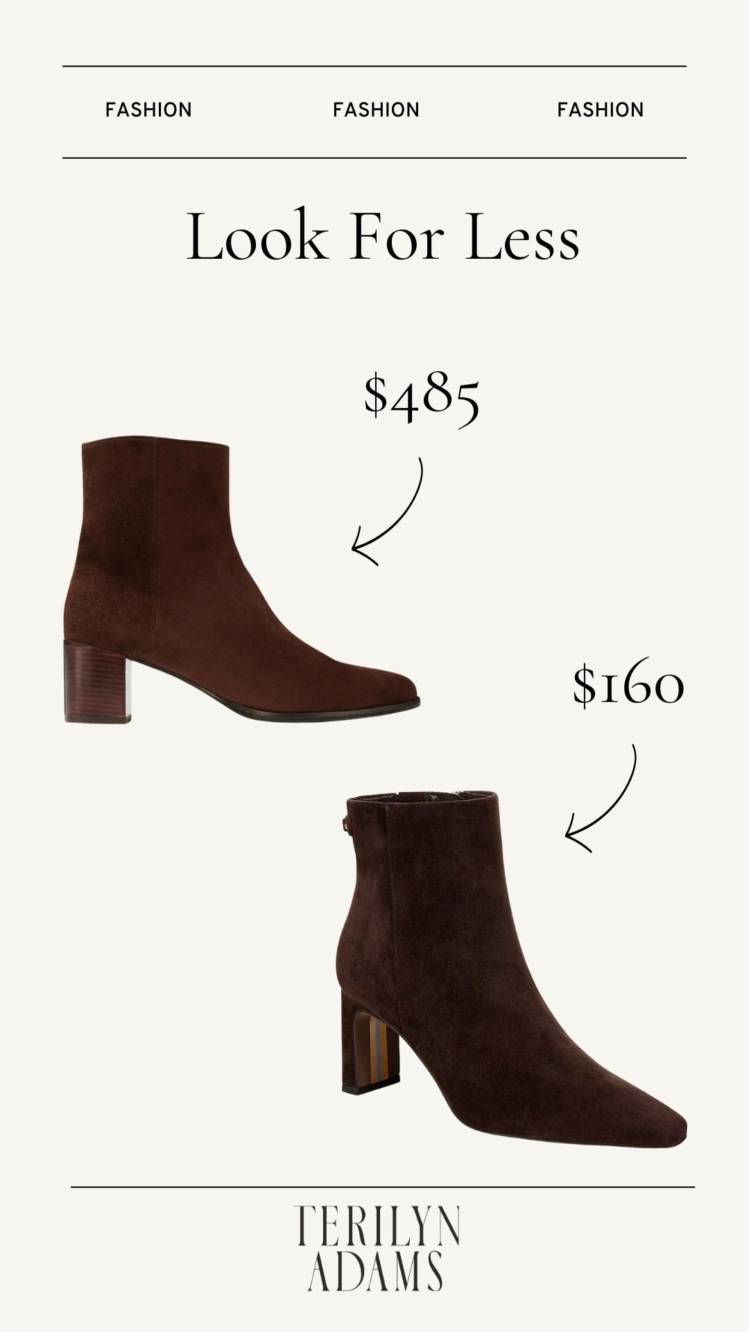 Margaux chocolate suede booties look for less 

#LTKSeasonal
