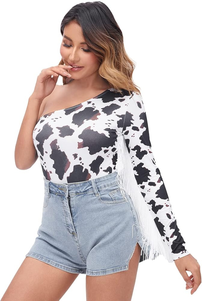 Cow Fringe Bodysuit | Amazon (US)