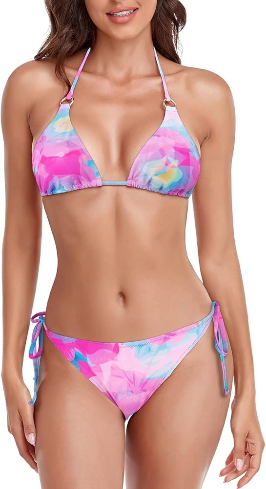 RELLECIGA Women's Triangle bikini set | Amazon (US)