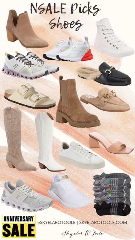 Nordstrom Anniversary Sale / shoes / NSALE / boots / sneakers / on cloud / heels / cowboy boots / socks / running shoes / mules 

#LTKsalealert #LTKshoecrush #LTKxNSale