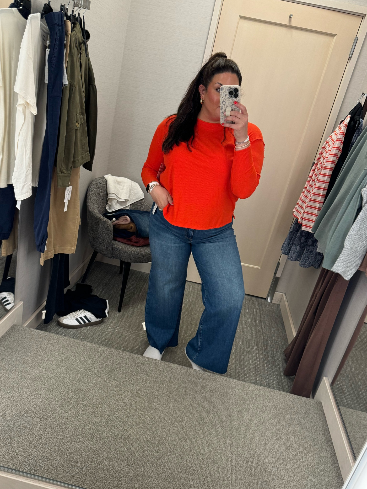 L top//12 jeans (they’re super stretchy so I was able to size down!!) 

#LTKxNSale #LTKMidsize #LTKSaleAlert