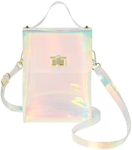 MINICAT Clear Small Crossbody Bags Stadium Approved Cell Phone Jelly Purse Shoulder Bag For Women | Amazon (US)