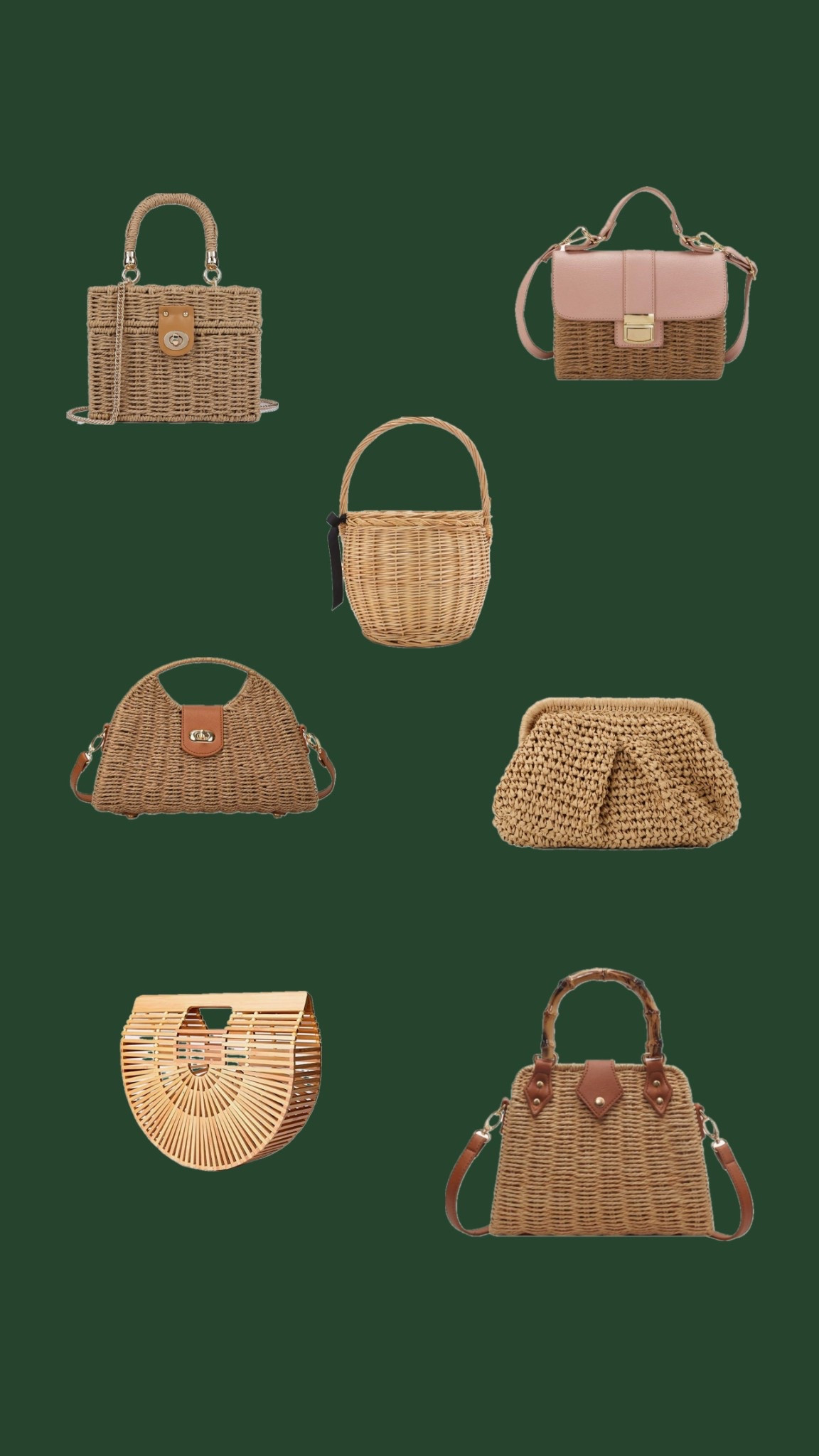 A Rattan Bag Edit for the summer ahead! 

#LTKGiftGuide #LTKSeasonal #LTKFindsUnder100