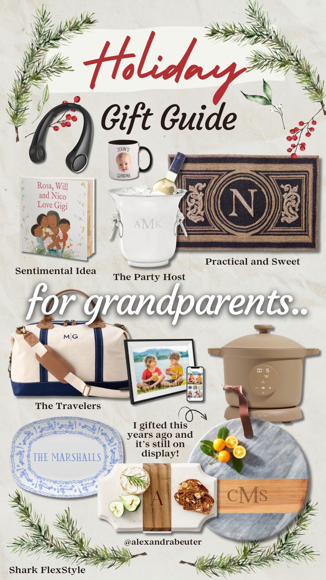 Gifts for grandparents // gift guide for grandparents // gifts for her // gifts for him // gift guide for grandma :/ gift guide for grandpa // personalized gifts 

#LTKdayinmylife #LTKHoliday #LTKGiftGuide