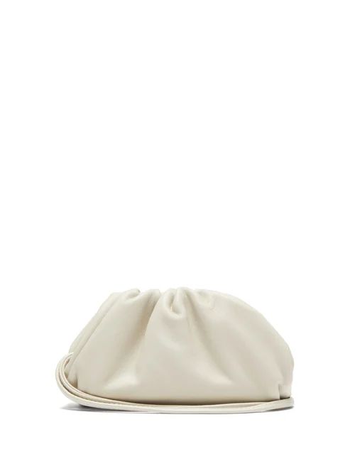 Bottega Veneta - The Pouch Leather Purse - Womens - White | Matches (US)