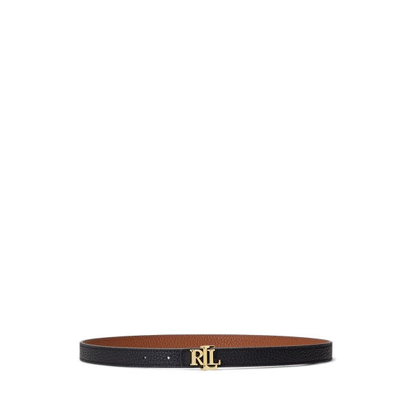 Logo Reversible Leather Skinny Belt | Ralph Lauren (UK)