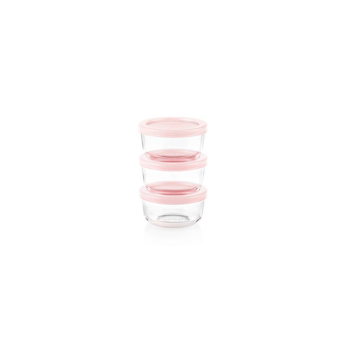 Pyrex 6pc 1 Cup Round Glass Food Storage Value Pack - Pink | Target