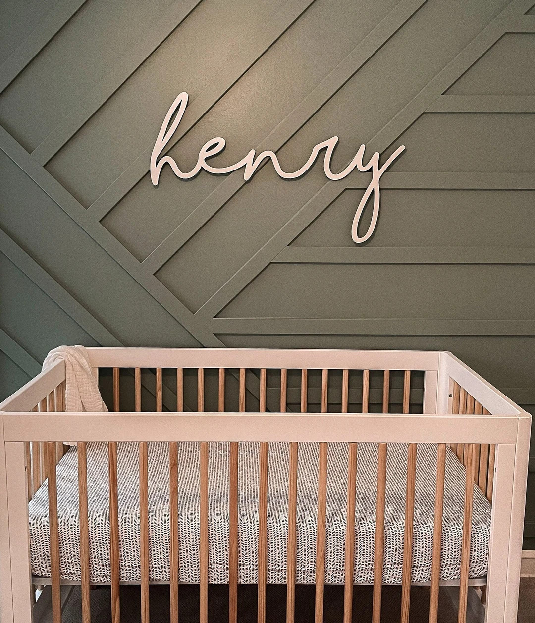 Custom Baby Name Cutout | Personalized Nursery Name Decor | Above the Crib Name Sign | Baby Showe... | Etsy (US)