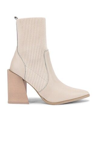 Steve Madden Tackle Sock Bootie in Bone Leather from Revolve.com | Revolve Clothing (Global)