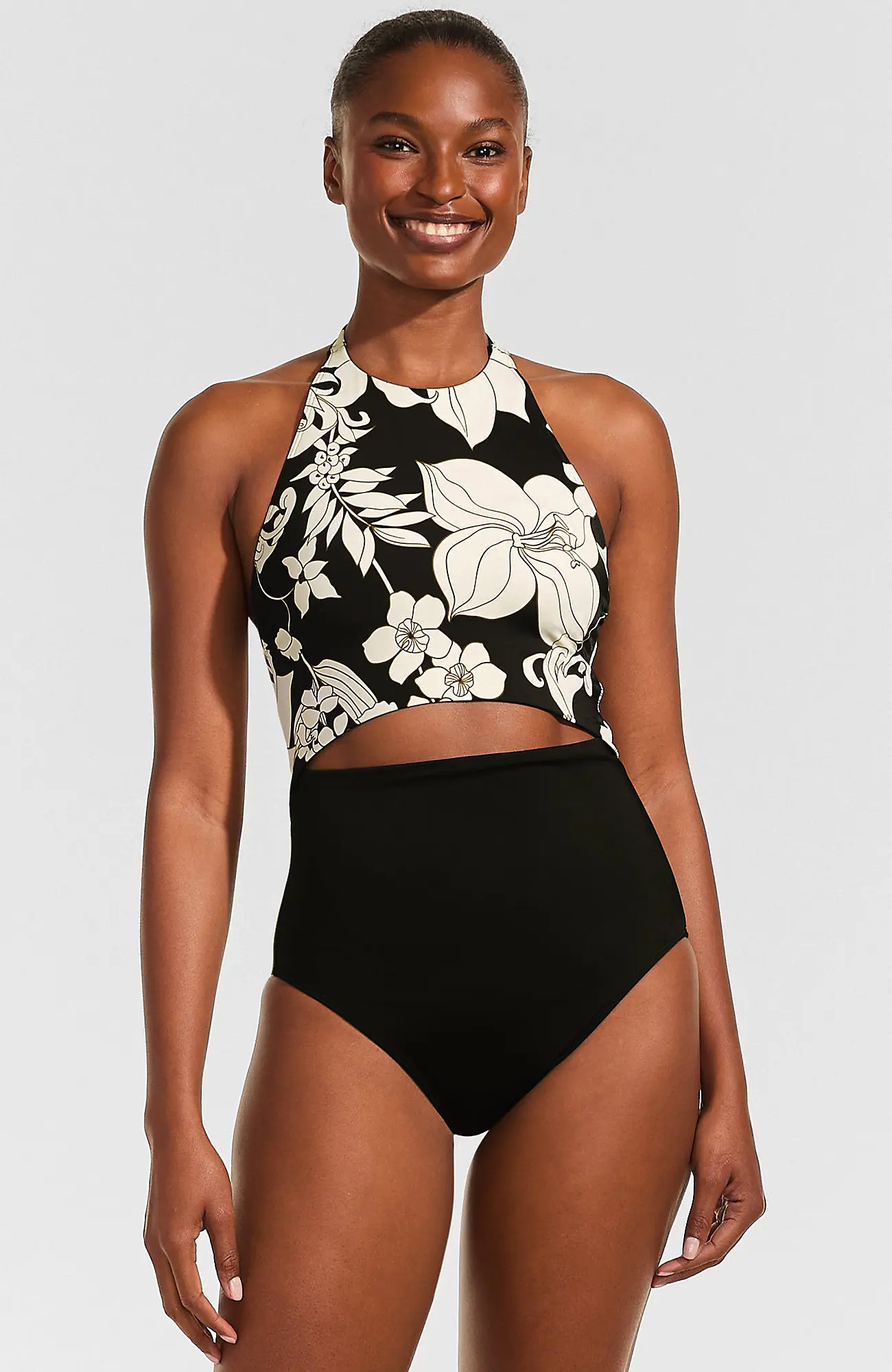 Tugless Halter Monokini High Leg One Piece Swimsuit (Women) | Nordstrom | Nordstrom