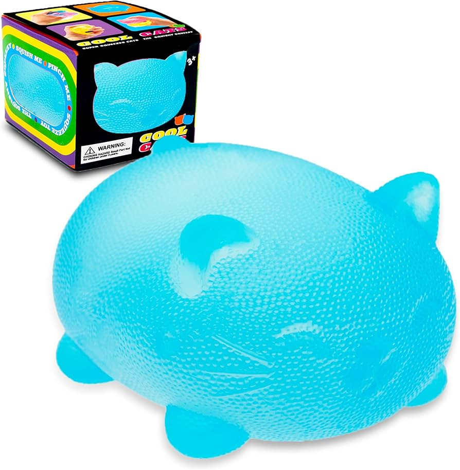 Stress Cat Toy, Sensory Fidget Toy, Sugar Filled Squishy Toys for Kids Stress Relief - High Densi... | Amazon (US)