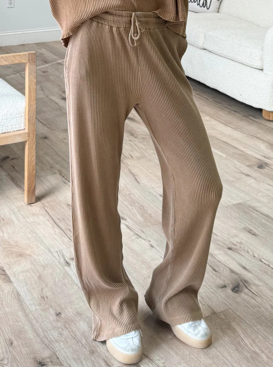 Alta Wide-Leg Lounge Pants | Pecan | Talulah