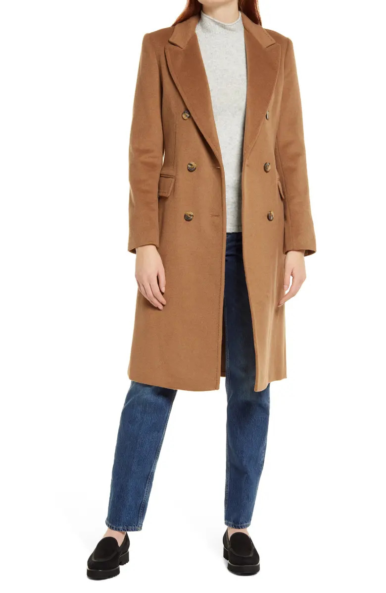 Double Breasted Wool Blend Coat | Nordstrom