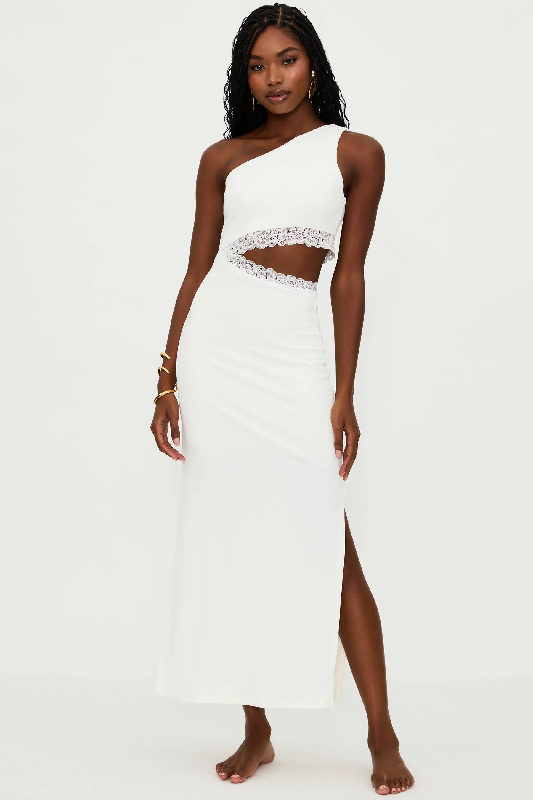 Genevieve Lace Dress White | Beach Riot