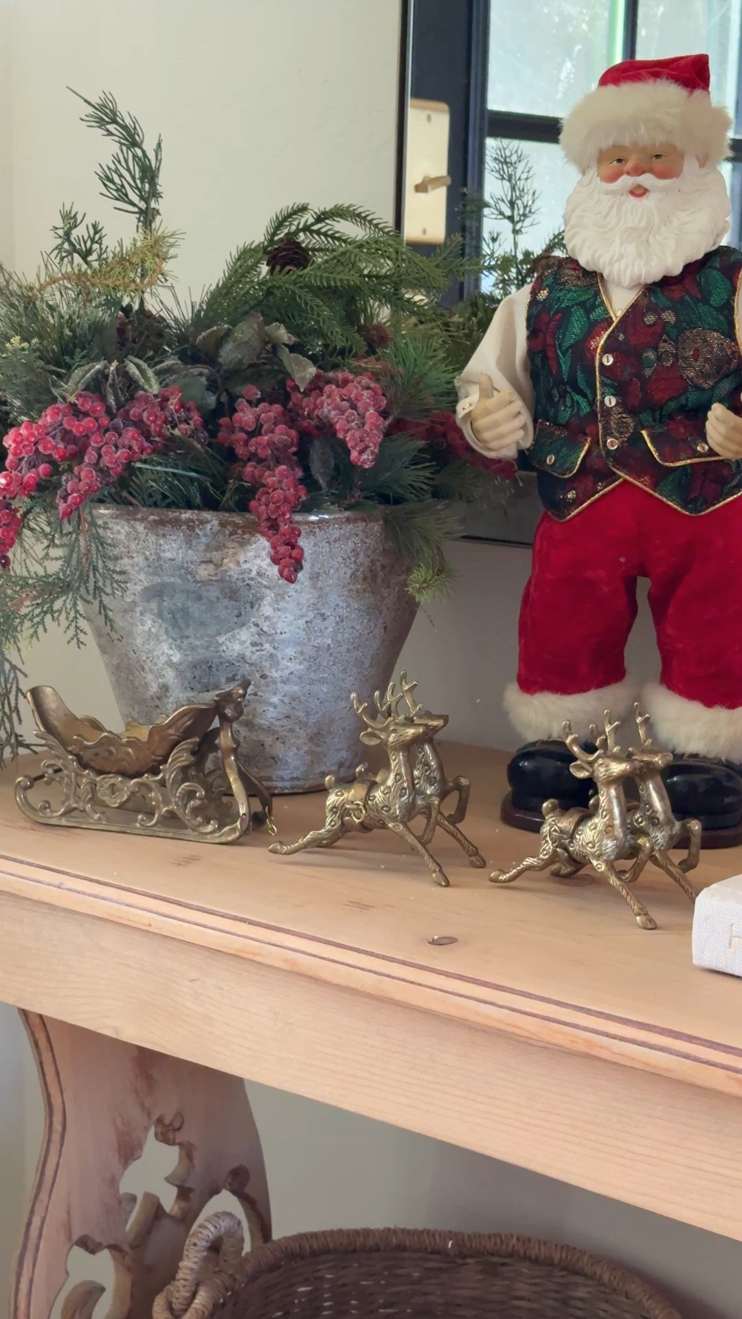 I found a few look a likes and 1 exact match my my vintage brass sleigh with reindeer set that was passed down to me!! 

#LTKHome #LTKHoliday